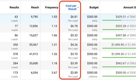cost per result goal facebook ads|lowest cost facebook.